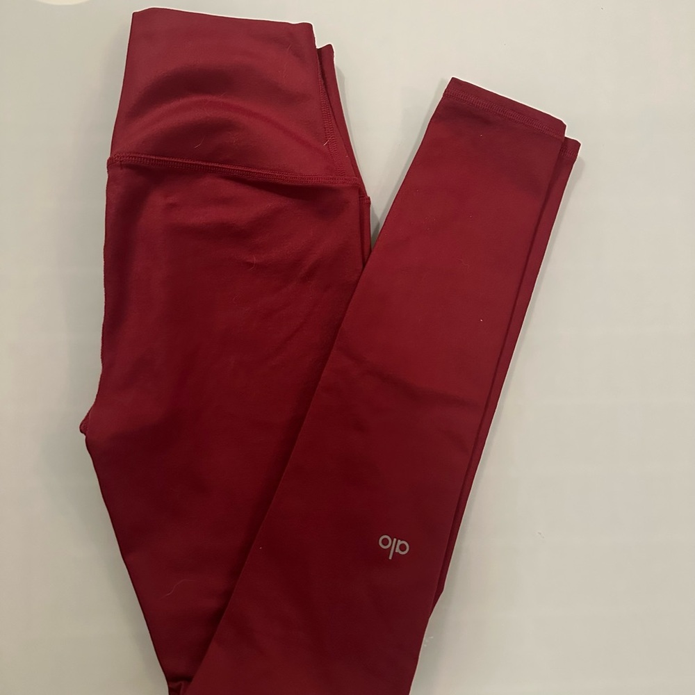 ALO Yoga Deep Red Leggings